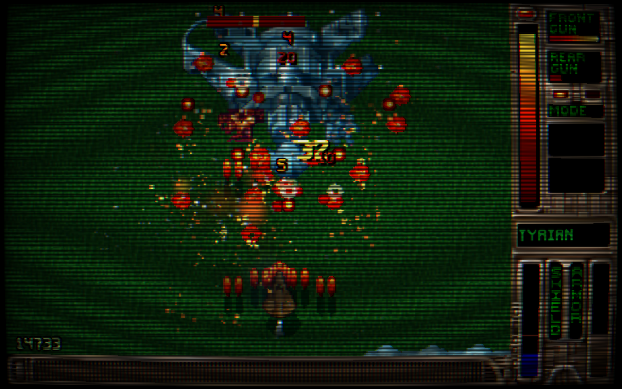 Tyrian with a CRT filter, real capture